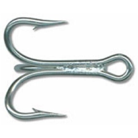 Mustad Classic Treble Hook, Size 3, 1X Short Shank, 3X Strong, Ringed Eye, Durasteel, 225PK 7794-DS-3-25
